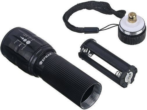 Фонарь ручной CH XPE LED 3xAAА метал + линза 8400 (1849)