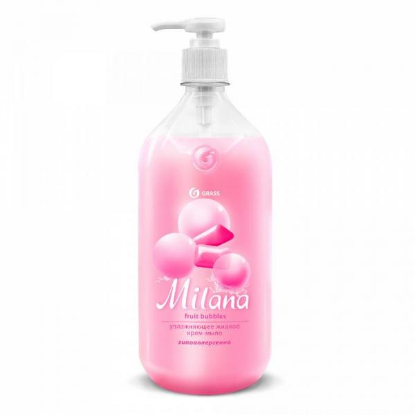 Grass Крем-мыло жидкое Milana Fruit Bubbles 1000мл