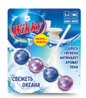 Подвесной блок для унитаза Свежесть океана Wikky 1шт (72/упак) (2313)