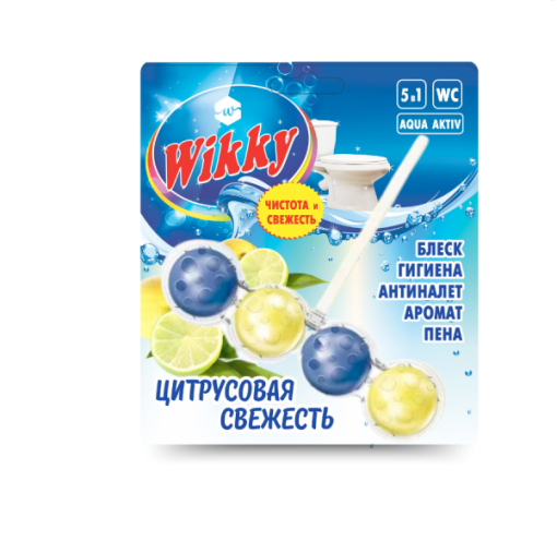 Подвесной блок для унитаза Цитрусовая свежесть Wikky 1шт (72/упак) (2320)