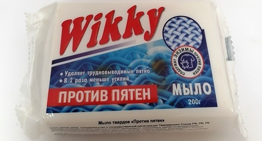 Мыло Wikky Против пятен. 200гр.(72/кор) (2122)