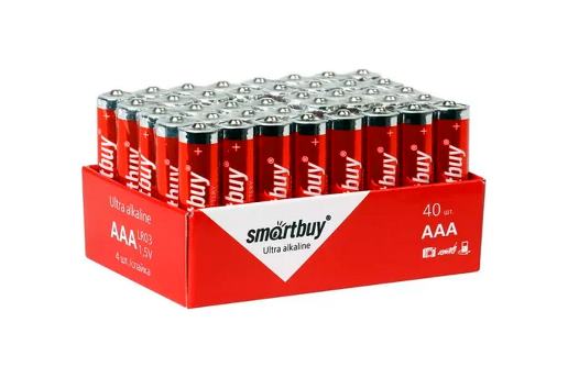 Батарейка Smartbuy ААА LR03 (минипальчик) (Tray)  (40/960) (3185)