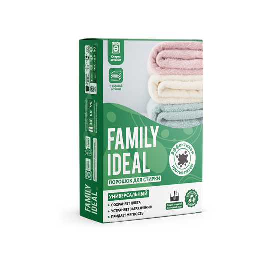Порошок д/стирки (авт) 0,35 кг universal Family Idea (24/кор) (4378)