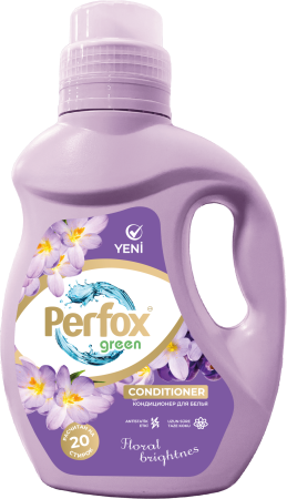 Кондиционер д/белья 1 л концентрат "Perfox Green" Floral brightness (9/упак)