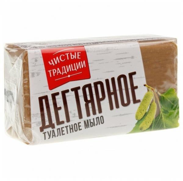 Чистые традиции Мыло кусковое Дегтярное 140г