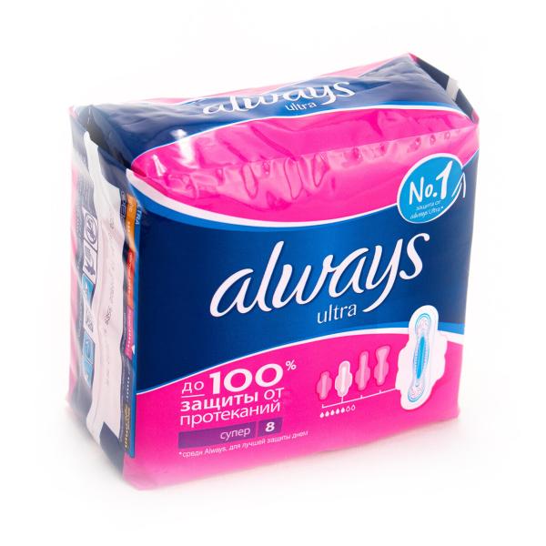Always прокладки Ultra Super Plus, 5 капель