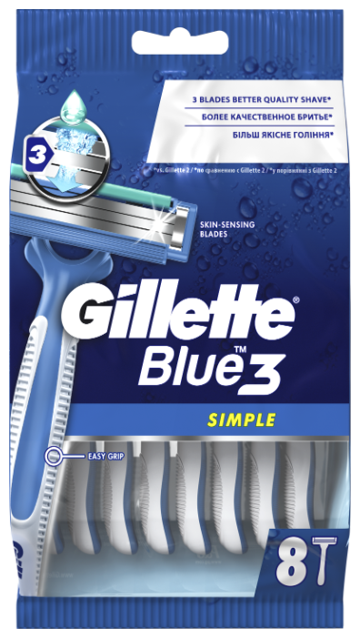 Бритвенный станок Gillette Blue Simple3