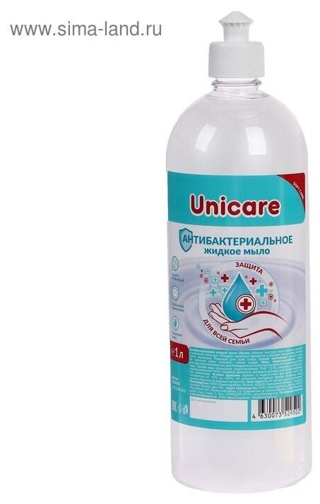 Unic Антибактериальное жидкое мыло UNICARE, 1 л