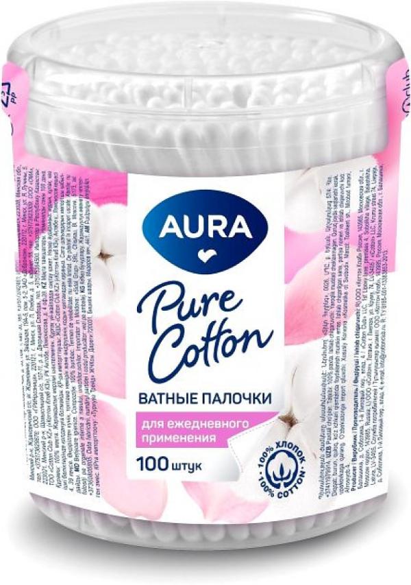 Ватные палочки Aura Beauty Cotton buds 100шт (стакан)