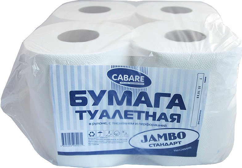 Туал.бум."КАБАРЕ ДЖАМБО" 2-х  сл./80м. 8*1шт.710 отр. (1046)