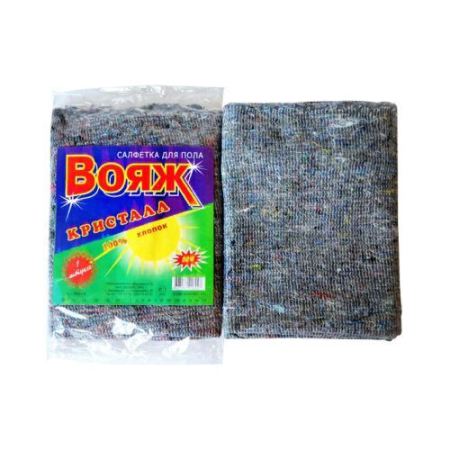 Тряпка для пола "ВОЯЖ" серая 75*100 (50/упак) 1шт.