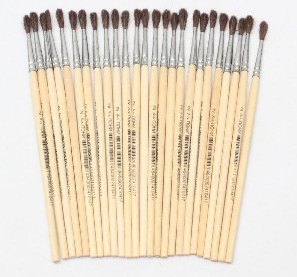 Кисти №2 Mazari  белка. хдожественная 1шт.