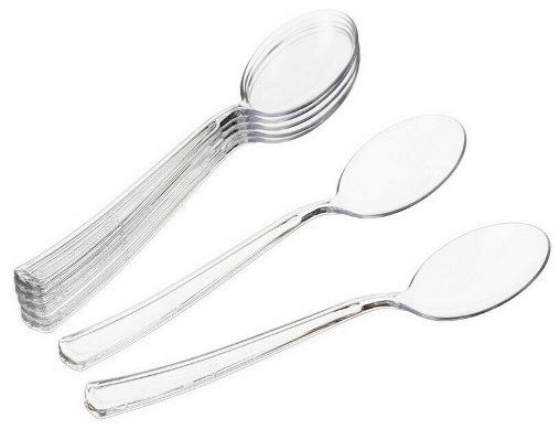 Ложка ПРОЗРАЧНАЯ 50*1шт столовая.(50/кор)