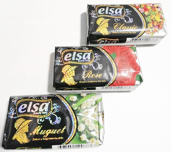 Мыло туал."Elsa" роза, ландыш, цветочный букет, ассорти 75гр. (72/кор) (0863)
