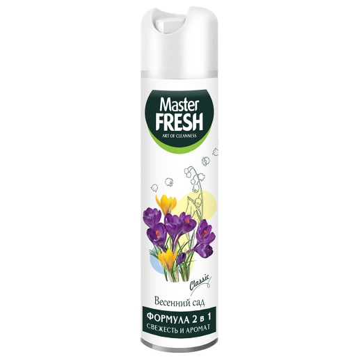 "Master Fresh" 300мл. Ciassic Весенний сад. Освежитель воздуха.(белый) (24/кор) (3939)