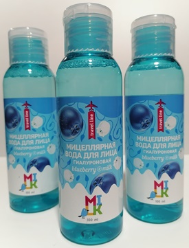 Мицелярная вода для лица "MILK" Гиалуроновая 100мл (12/кор) (9373)